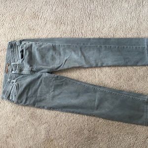 Grey straight and narrow Joe’s jeans.